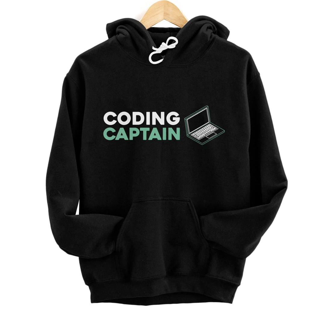 Coding Captain - Developer Software Engineer Programming Pullover Hoodie