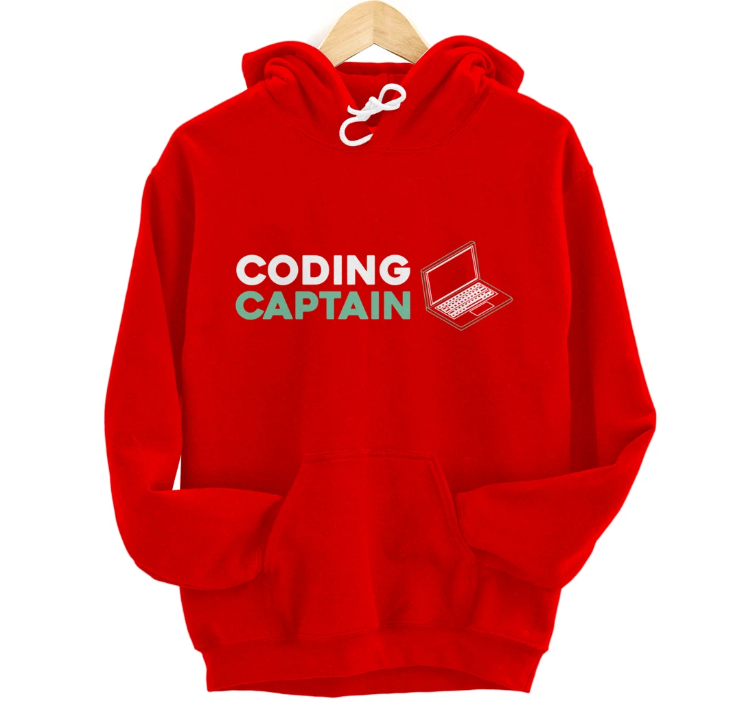 Coding Captain - Developer Software Engineer Programming Pullover Hoodie