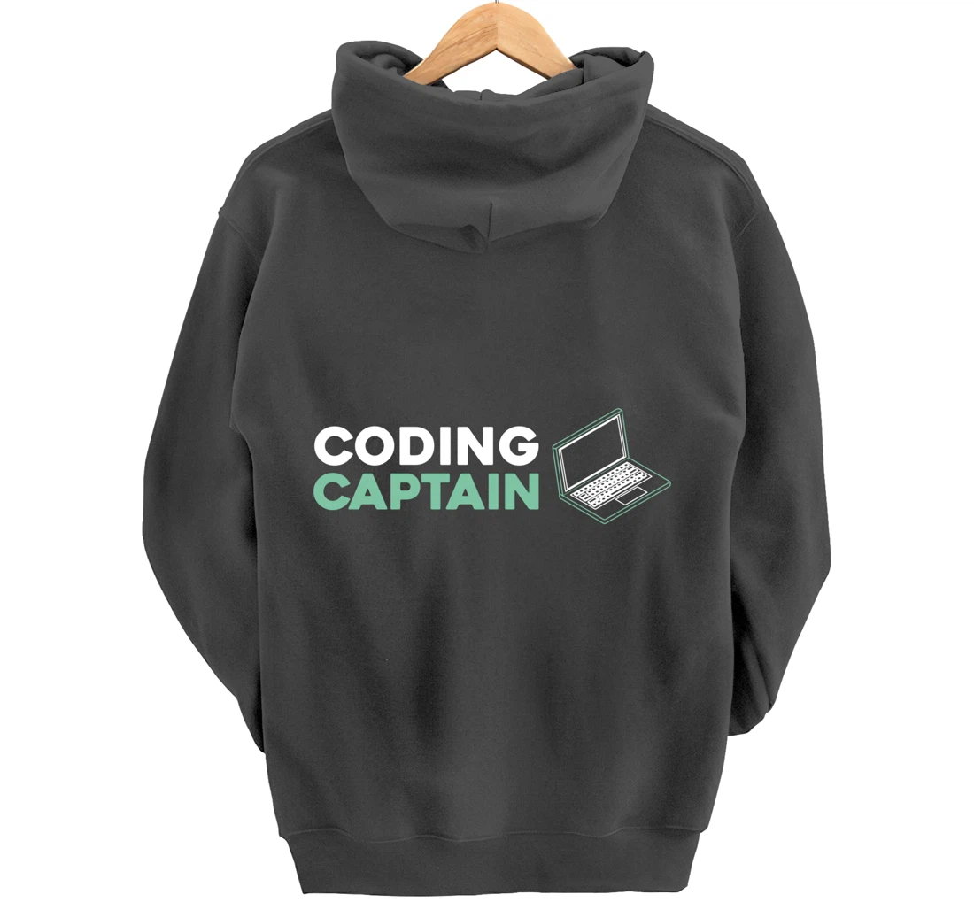 Coding Captain - Developer Software Engineer Programming Pullover Hoodie