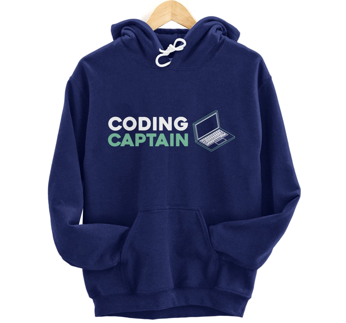 Coding Captain - Developer Software Engineer Programming Pullover Hoodie