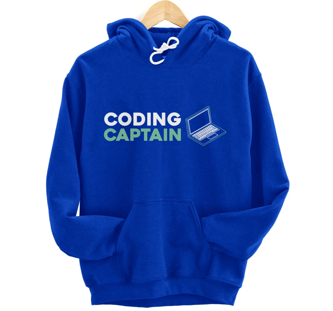 Coding Captain - Developer Software Engineer Programming Pullover Hoodie