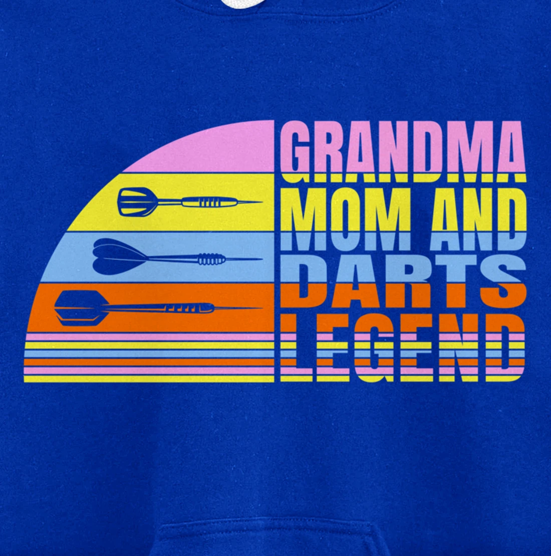 Grandma Mom And Darts Legend, Dart Throwing Women Darts Pullover Hoodie