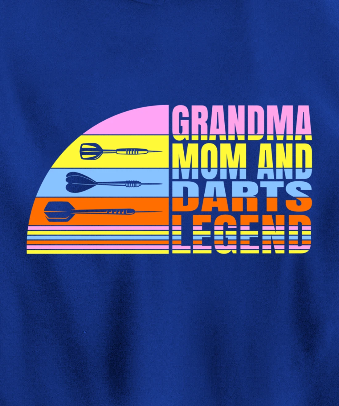 Grandma Mom And Darts Legend, Dart Throwing Women Darts Pullover Hoodie