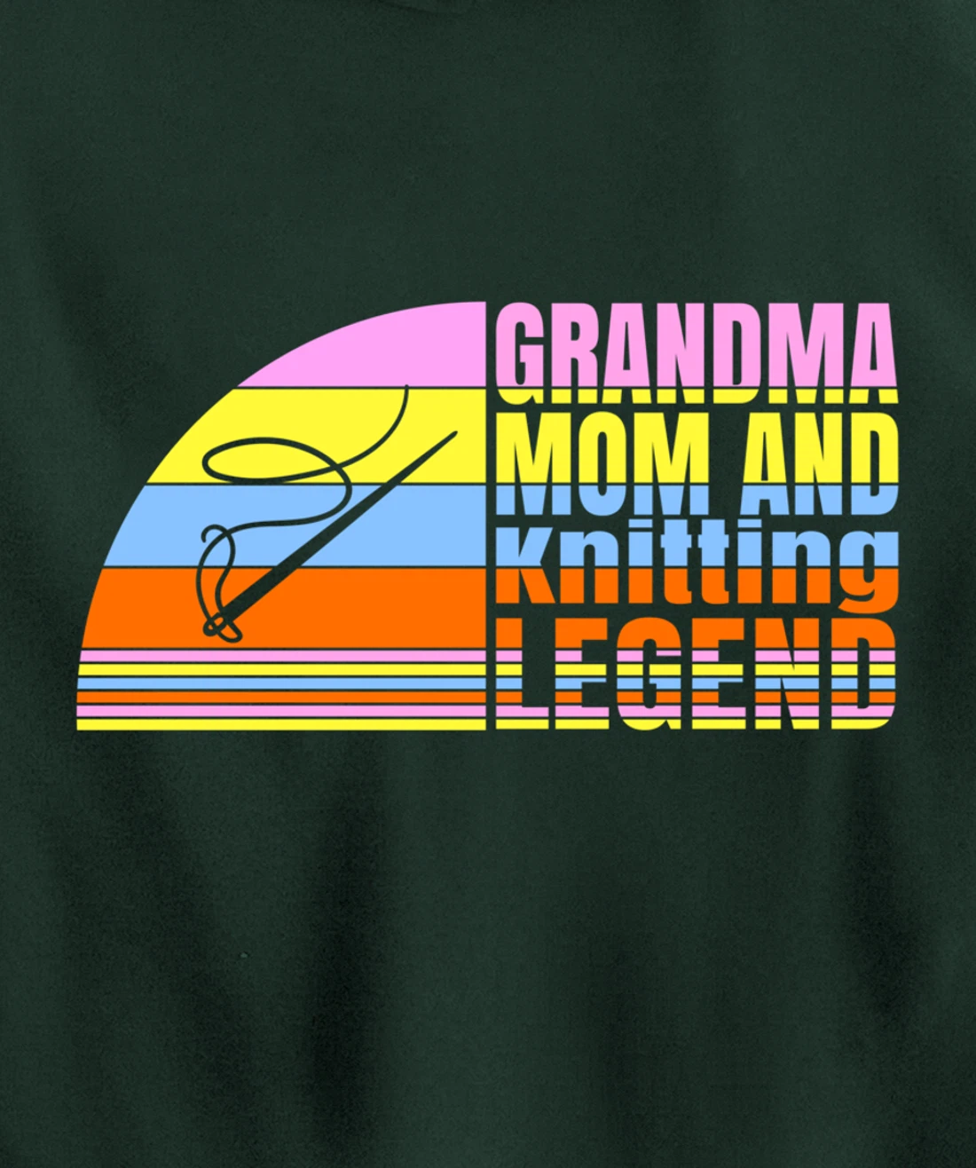 Grandma Mom And Knitting Legend, Quilters Women Sewing Pullover Hoodie