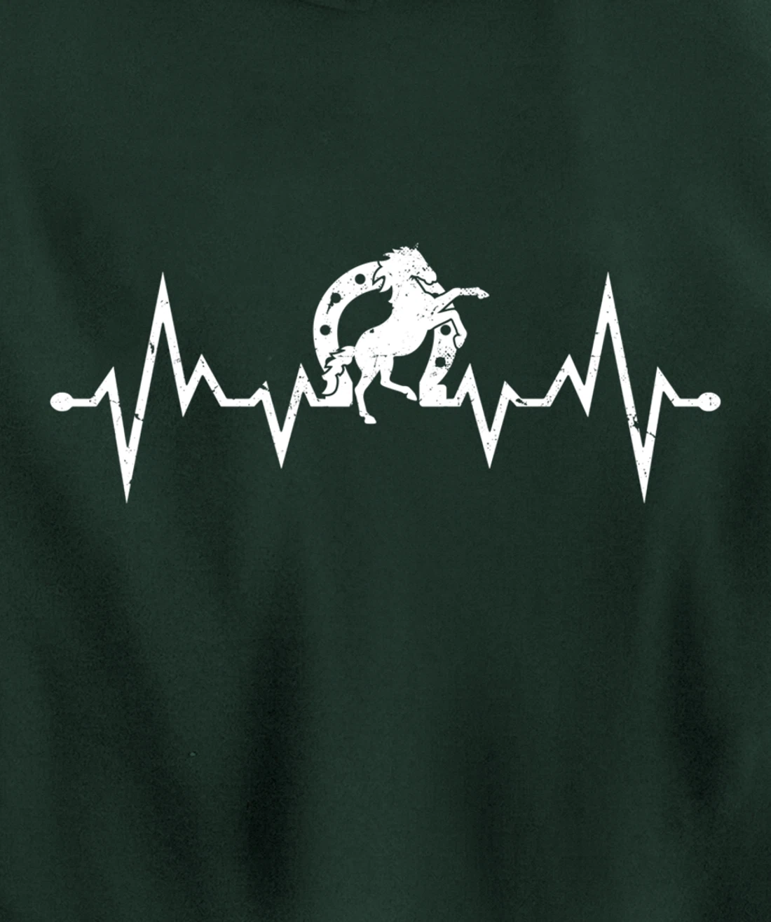 Farrier EKG Heartbeat Pulse Horseshoer Hoof Care Pullover Hoodie
