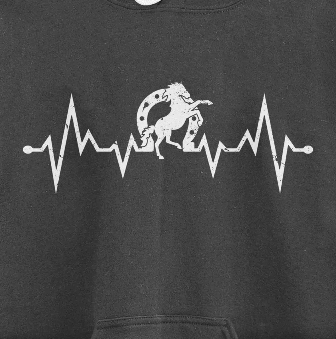 Farrier EKG Heartbeat Pulse Horseshoer Hoof Care Pullover Hoodie