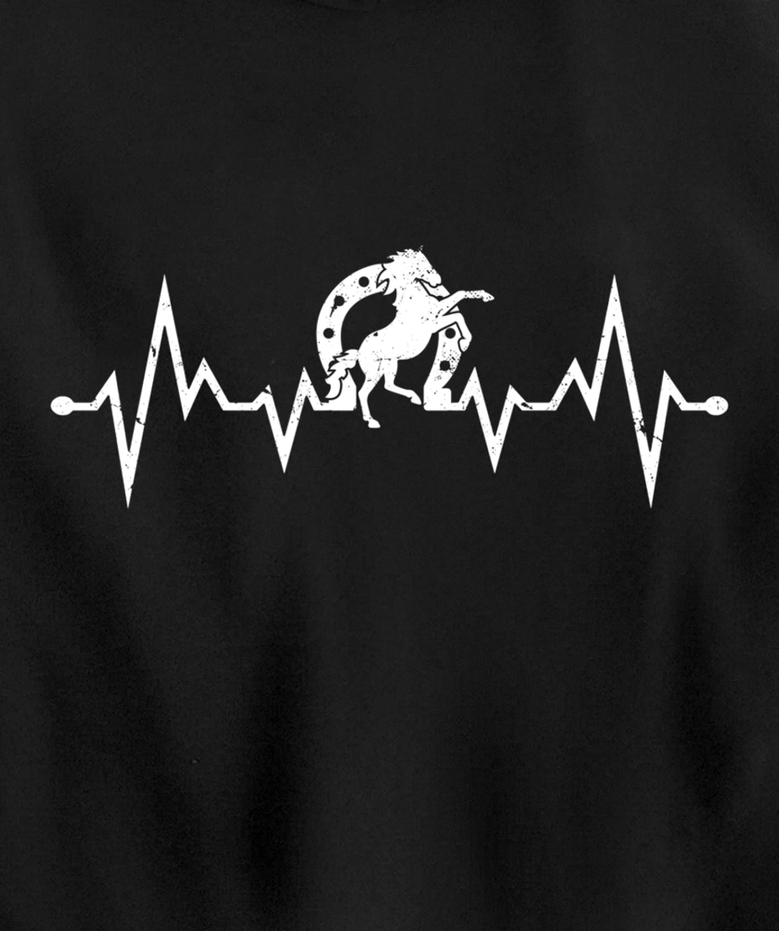 Farrier EKG Heartbeat Pulse Horseshoer Hoof Care Pullover Hoodie