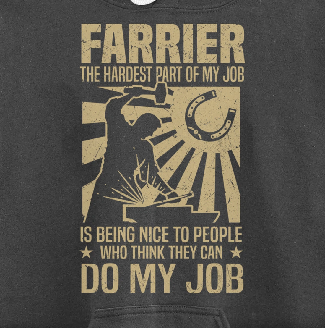 Funny Farrier Saying The Hardest Part Of My Job Pullover Hoodie