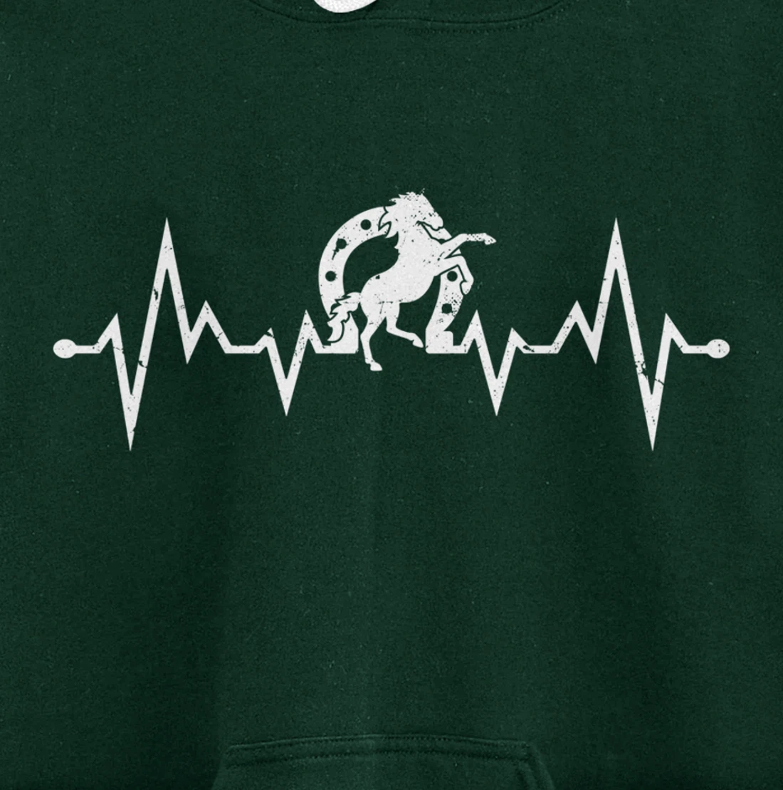 Farrier EKG Heartbeat Pulse Horseshoer Hoof Care Pullover Hoodie