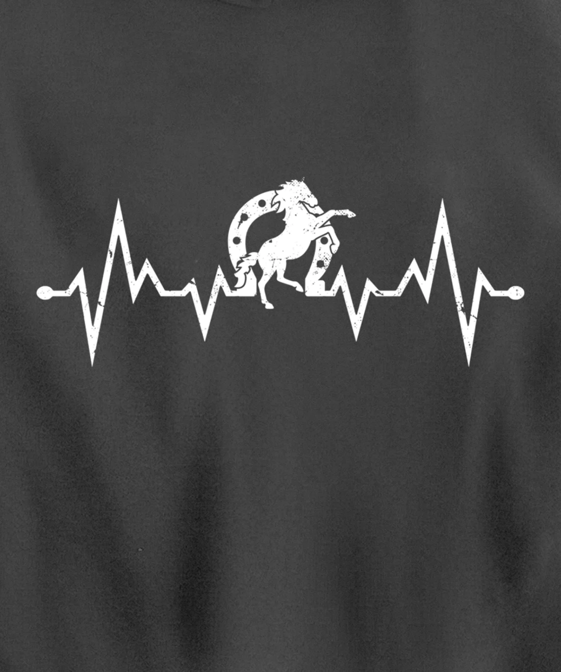 Farrier EKG Heartbeat Pulse Horseshoer Hoof Care Pullover Hoodie