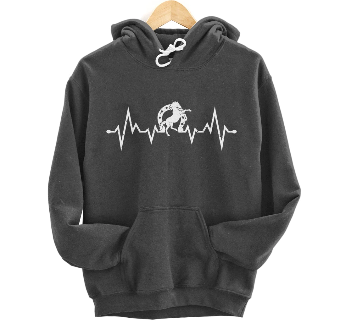 Farrier EKG Heartbeat Pulse Horseshoer Hoof Care Pullover Hoodie