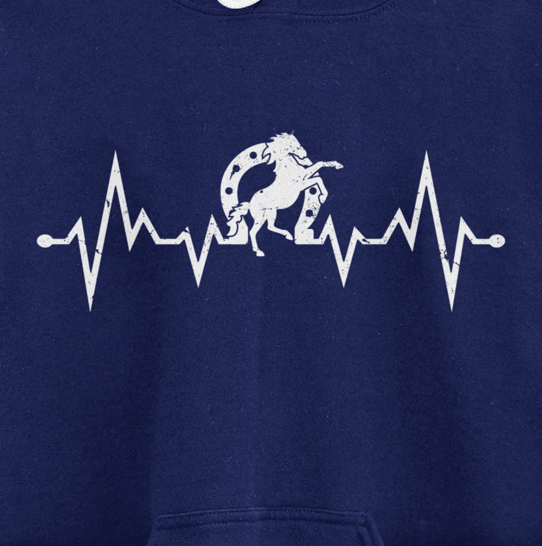 Farrier EKG Heartbeat Pulse Horseshoer Hoof Care Pullover Hoodie