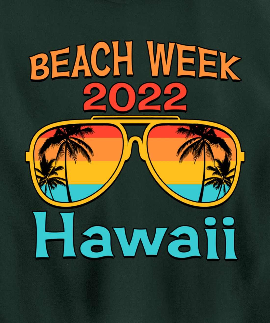 Hawaii Spring Break Beach Week 2022 Vacation Family Matching Pullover Hoodie