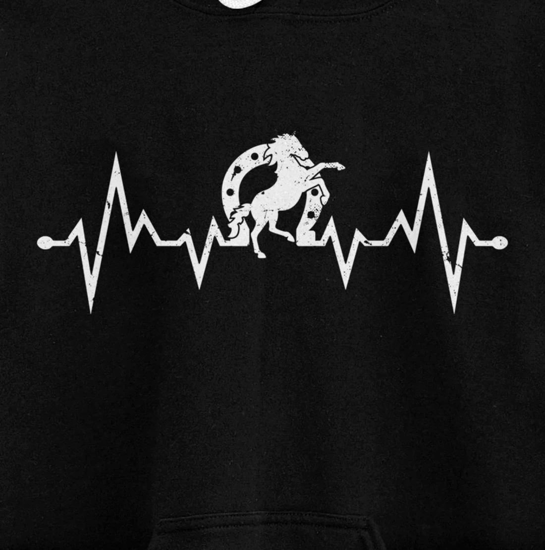 Farrier EKG Heartbeat Pulse Horseshoer Hoof Care Pullover Hoodie