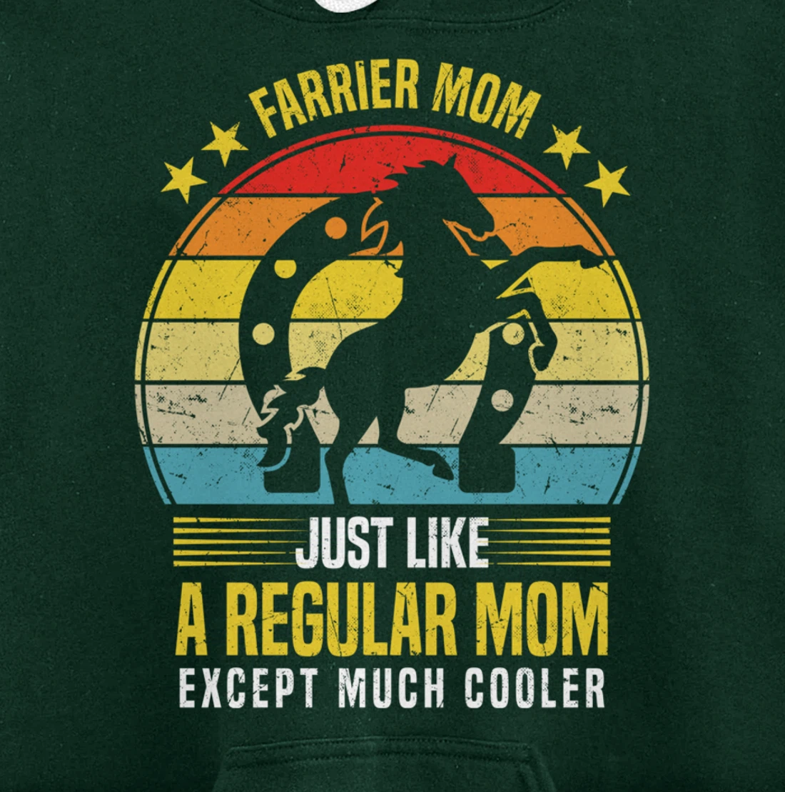 Funny Farrier Mom Saying Horseshoer Hoof Care Pullover Hoodie