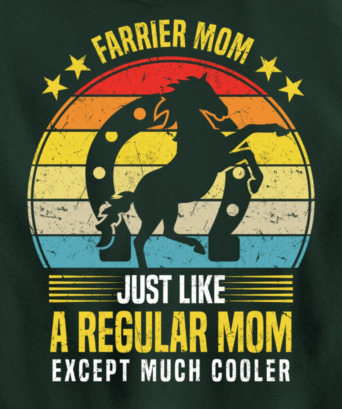 Funny Farrier Mom Saying Horseshoer Hoof Care Pullover Hoodie