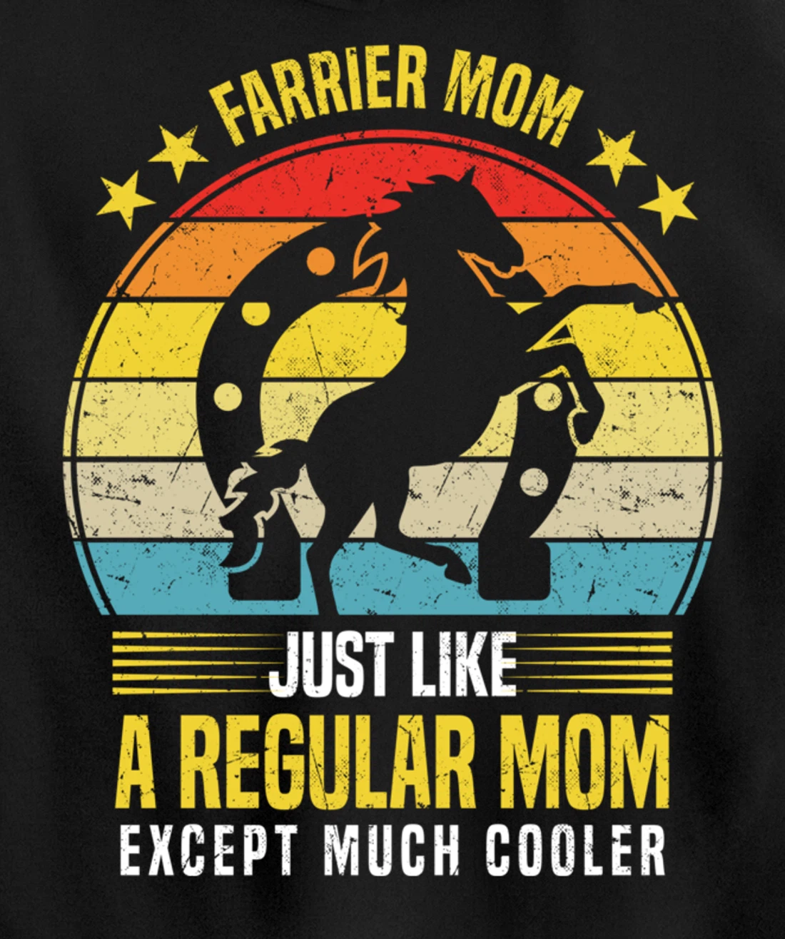 Funny Farrier Mom Saying Horseshoer Hoof Care Pullover Hoodie