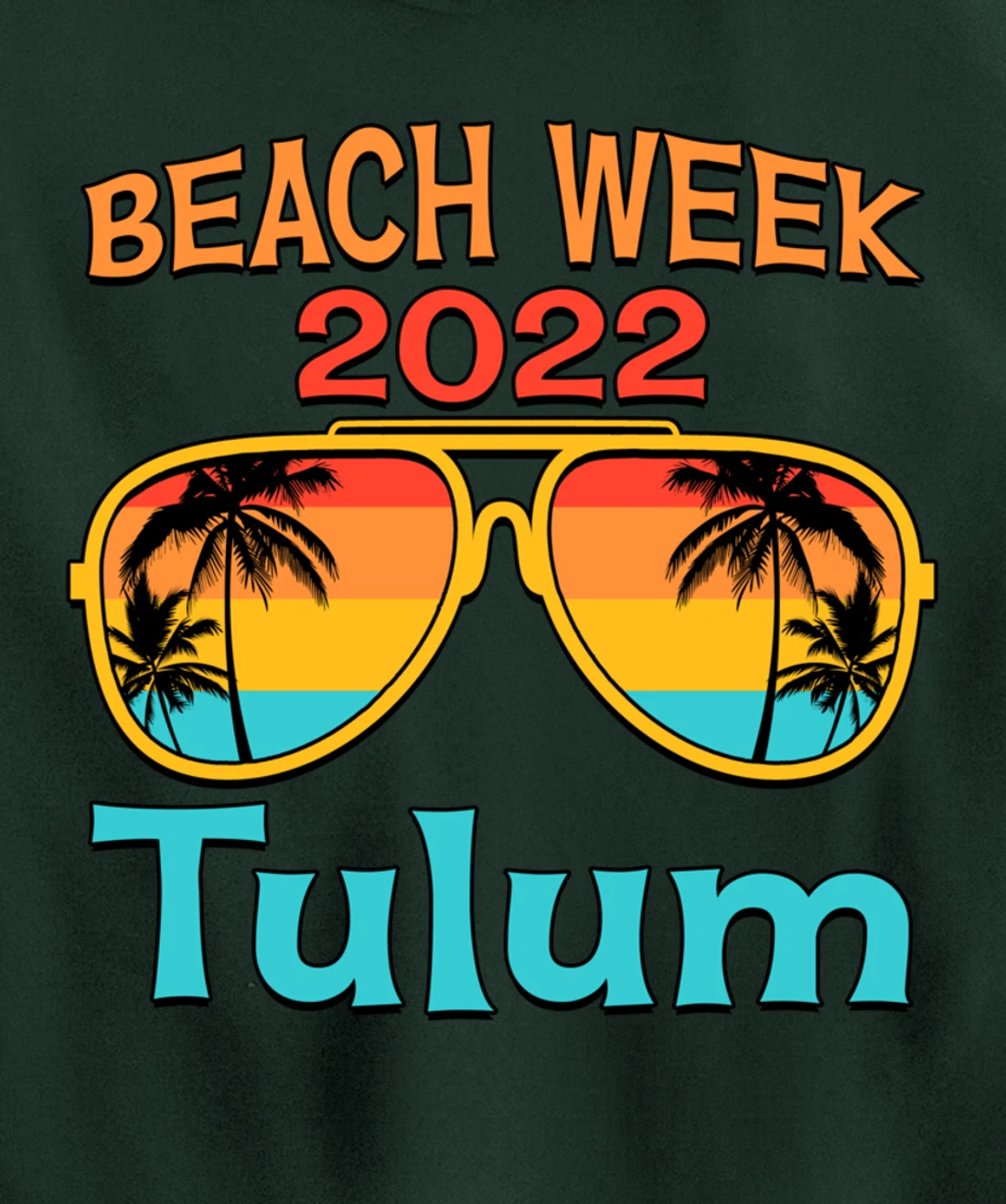 Tulum Spring Break Beach Week 2022 Vacation Family Matching Pullover Hoodie