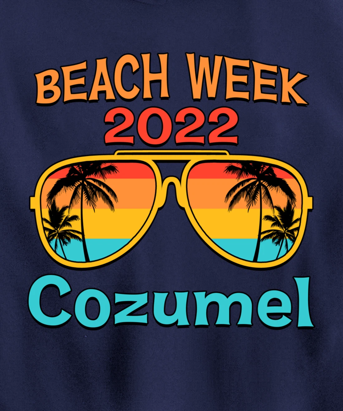 Cozumel Spring Break Beach Week 2022 Vacation Family Match Pullover Hoodie