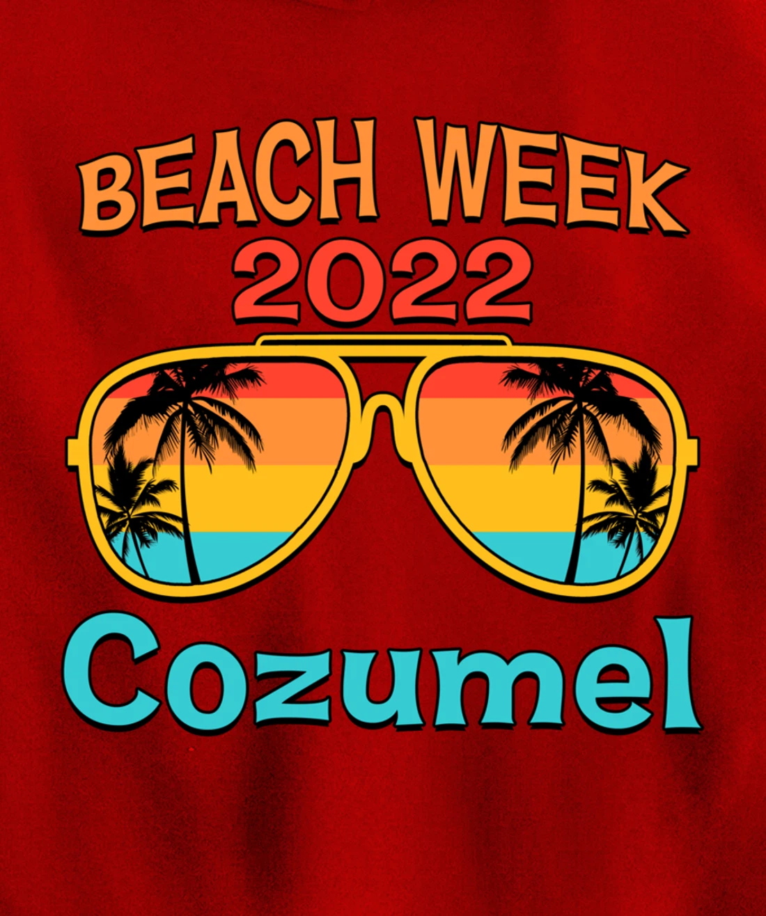 Cozumel Spring Break Beach Week 2022 Vacation Family Match Pullover Hoodie