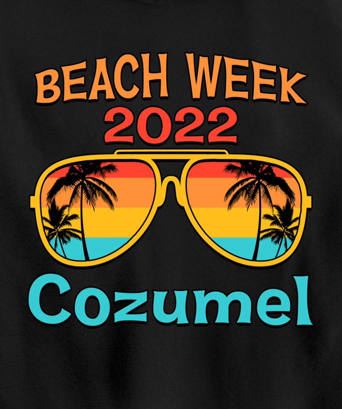 Cozumel Spring Break Beach Week 2022 Vacation Family Match Pullover Hoodie