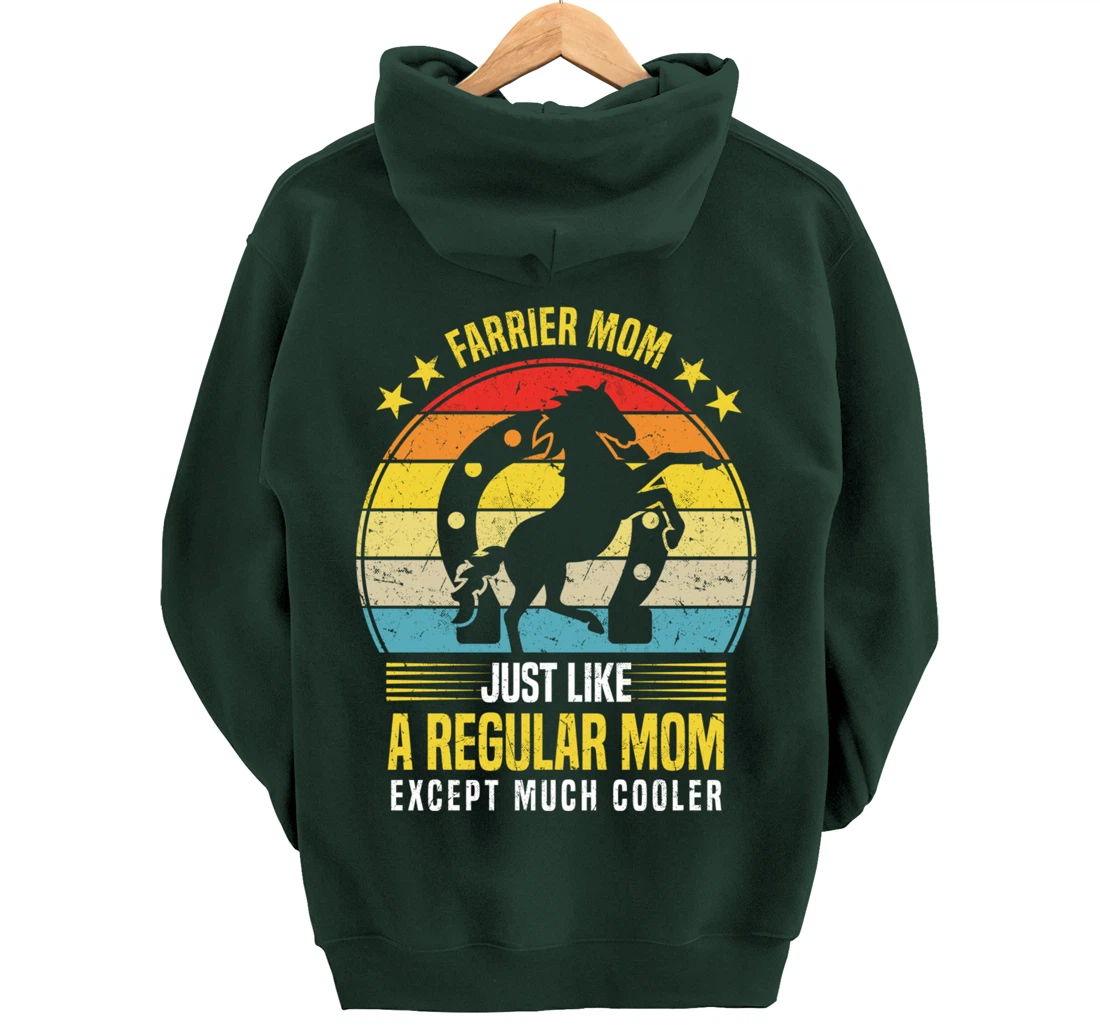 Funny Farrier Mom Saying Horseshoer Hoof Care Pullover Hoodie