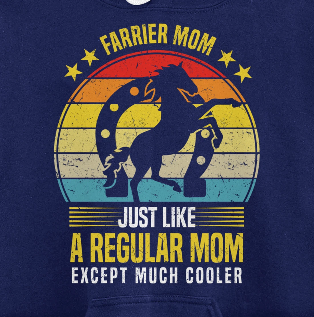 Funny Farrier Mom Saying Horseshoer Hoof Care Pullover Hoodie