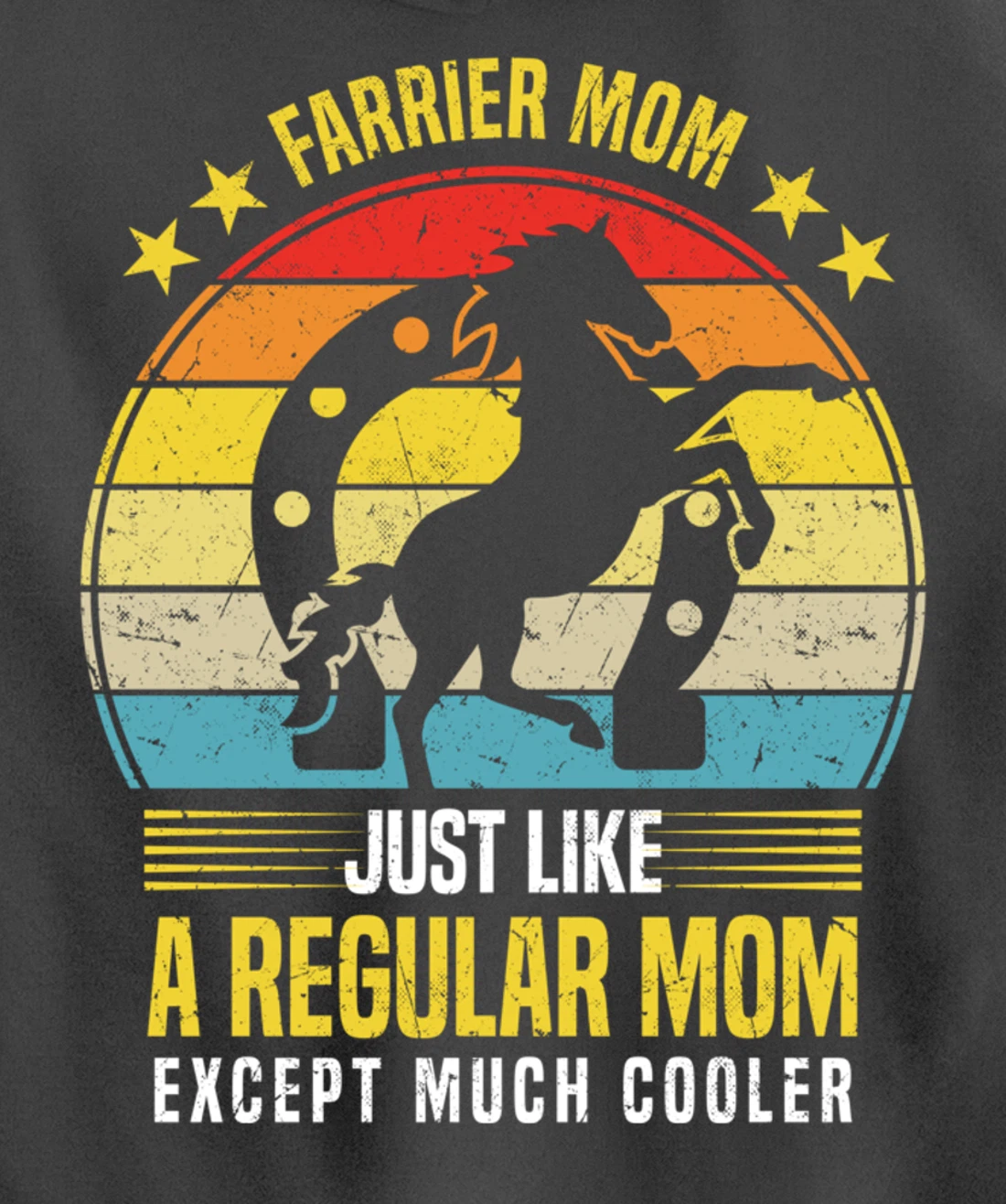 Funny Farrier Mom Saying Horseshoer Hoof Care Pullover Hoodie