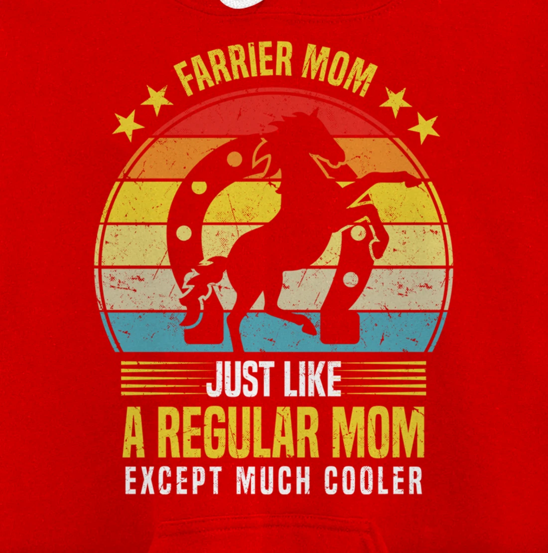 Funny Farrier Mom Saying Horseshoer Hoof Care Pullover Hoodie