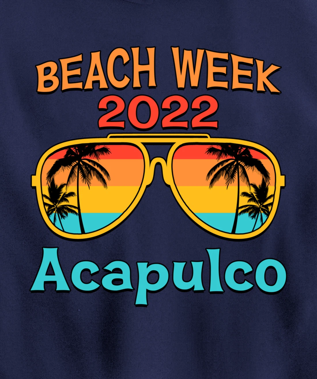 Acapulco Spring Break Beach Week 2022 Vacation Family Match Pullover Hoodie