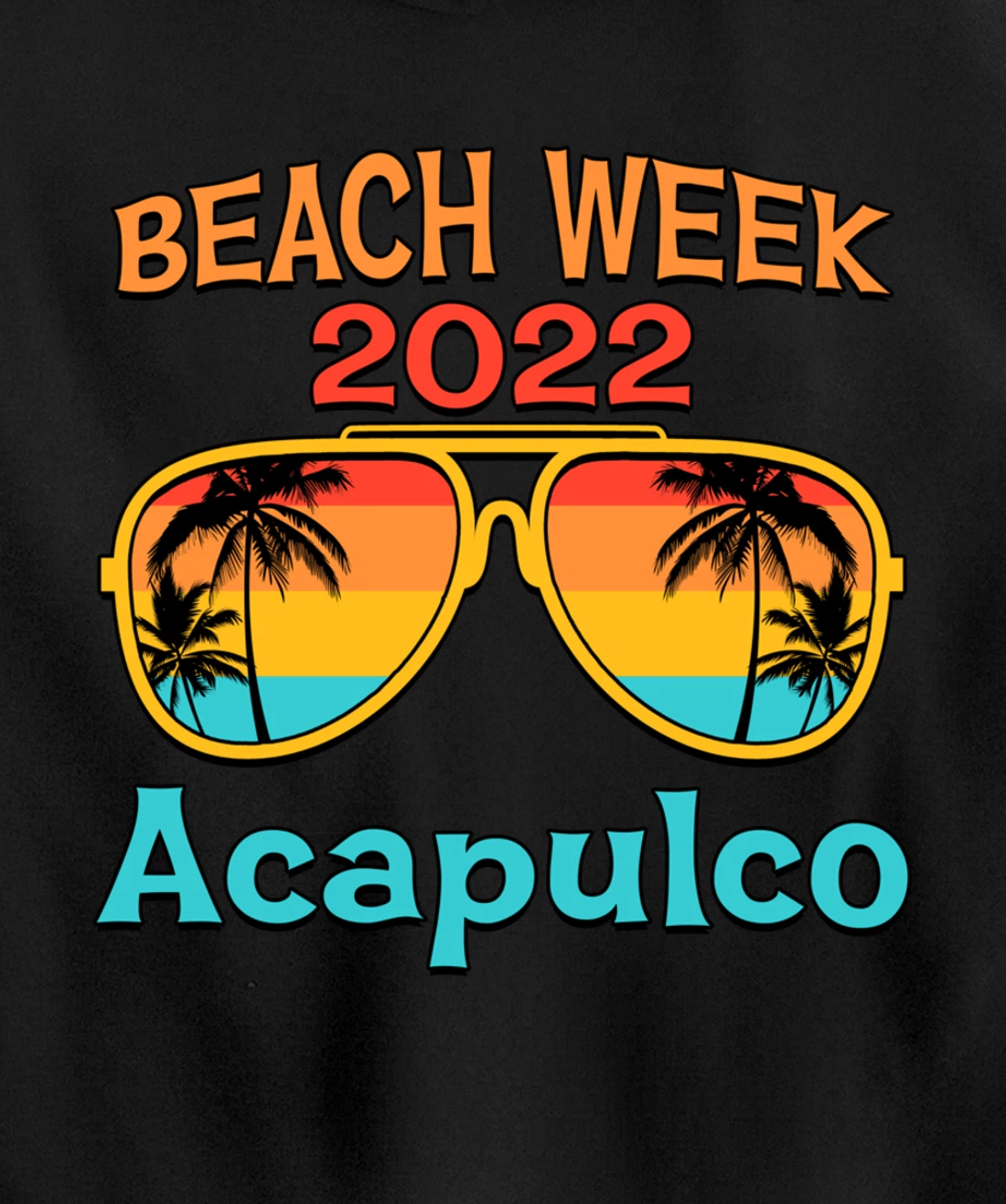 Acapulco Spring Break Beach Week 2022 Vacation Family Match Pullover Hoodie