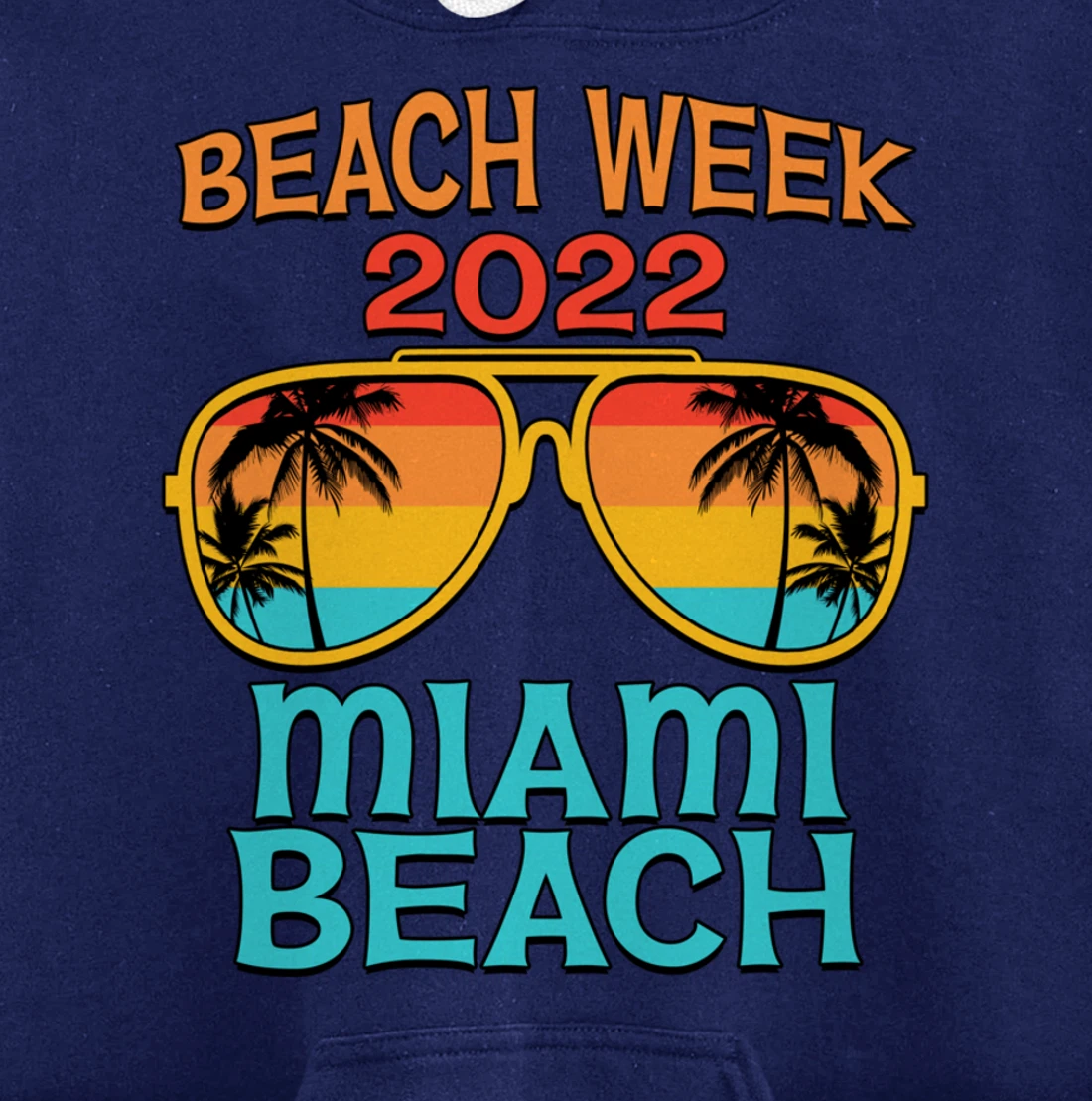 Miami Beach Spring Break Beach Week 2022 Vacation Matching Pullover Hoodie
