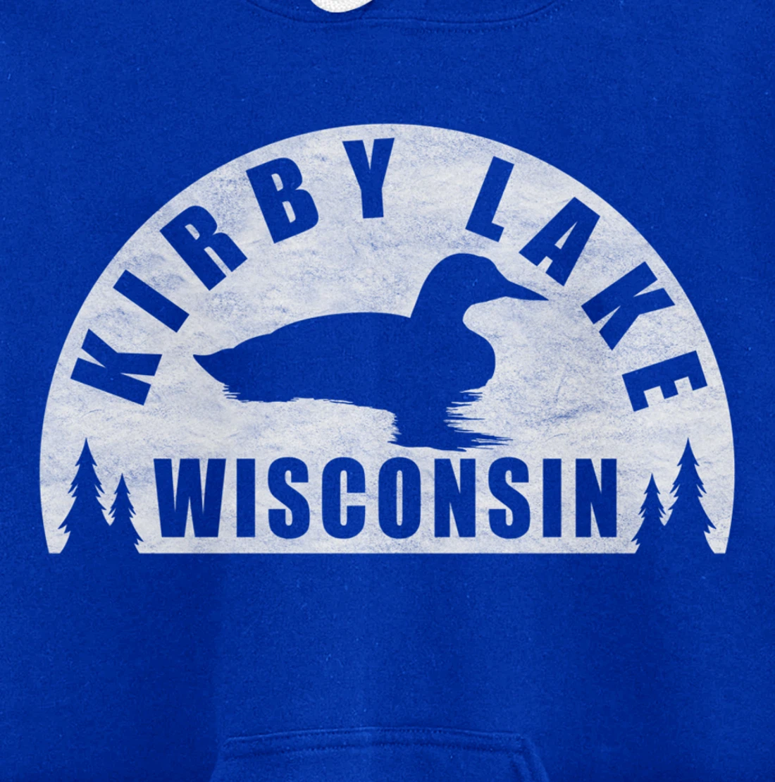 Kirby Lake Northern Wisconsin Loon Pullover Hoodie