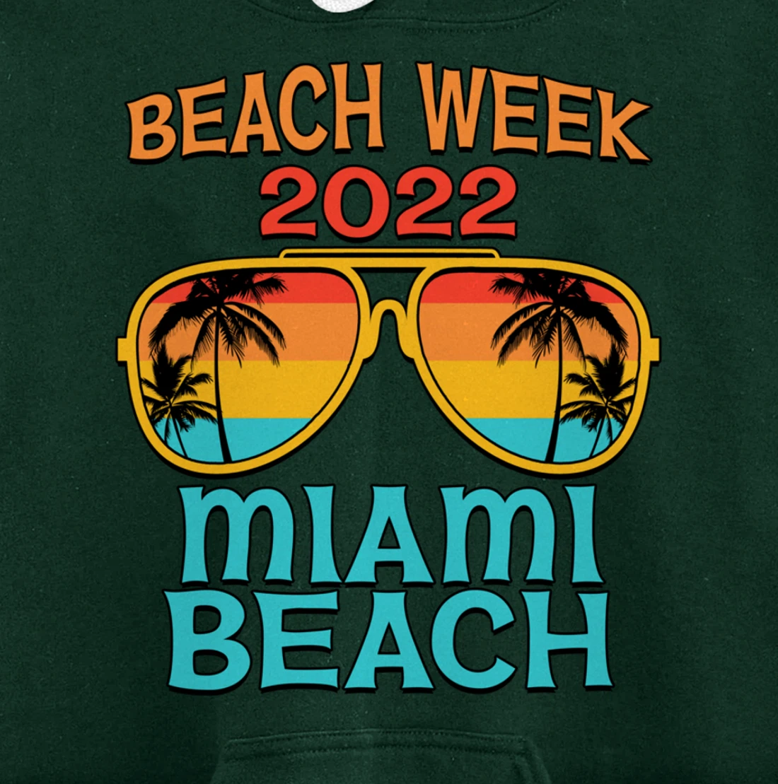 Miami Beach Spring Break Beach Week 2022 Vacation Matching Pullover Hoodie
