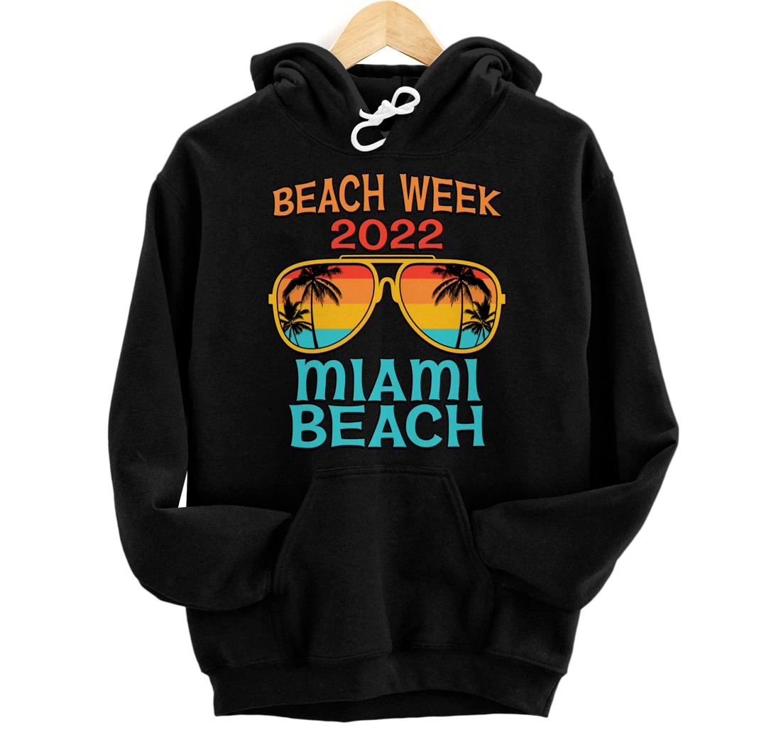 Miami Beach Spring Break Beach Week 2022 Vacation Matching Pullover Hoodie