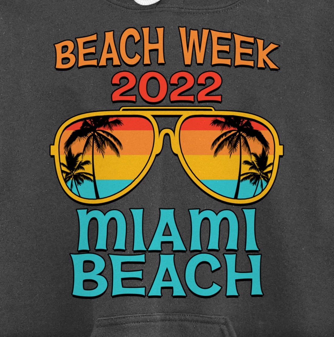 Miami Beach Spring Break Beach Week 2022 Vacation Matching Pullover Hoodie