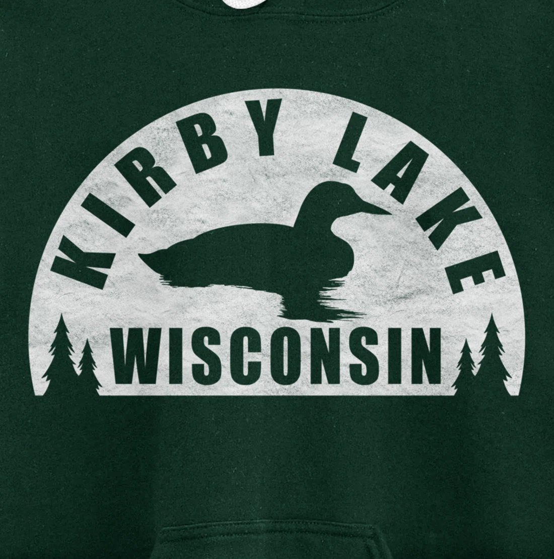 Kirby Lake Northern Wisconsin Loon Pullover Hoodie