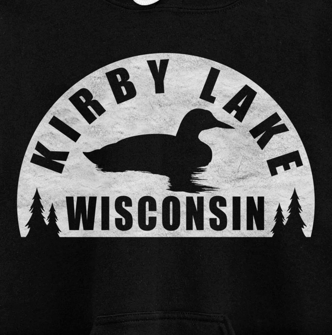 Kirby Lake Northern Wisconsin Loon Pullover Hoodie