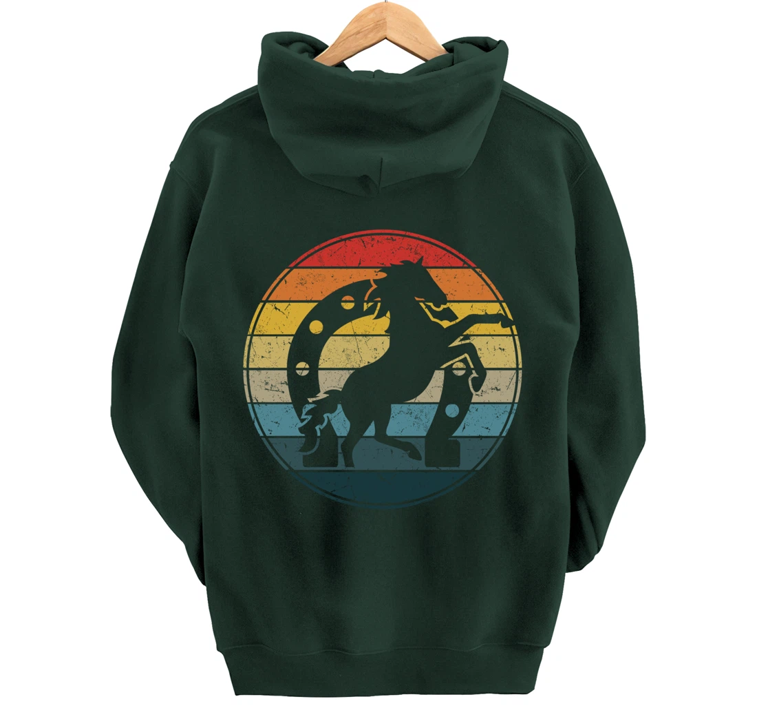 Retro Farrier Horseshoer Hoof Care Pullover Hoodie