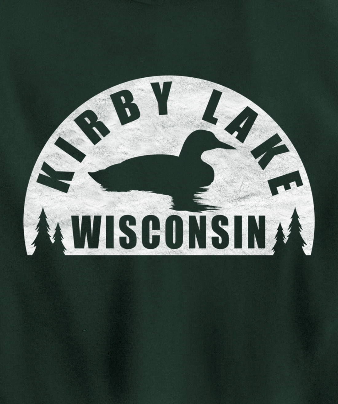 Kirby Lake Northern Wisconsin Loon Pullover Hoodie