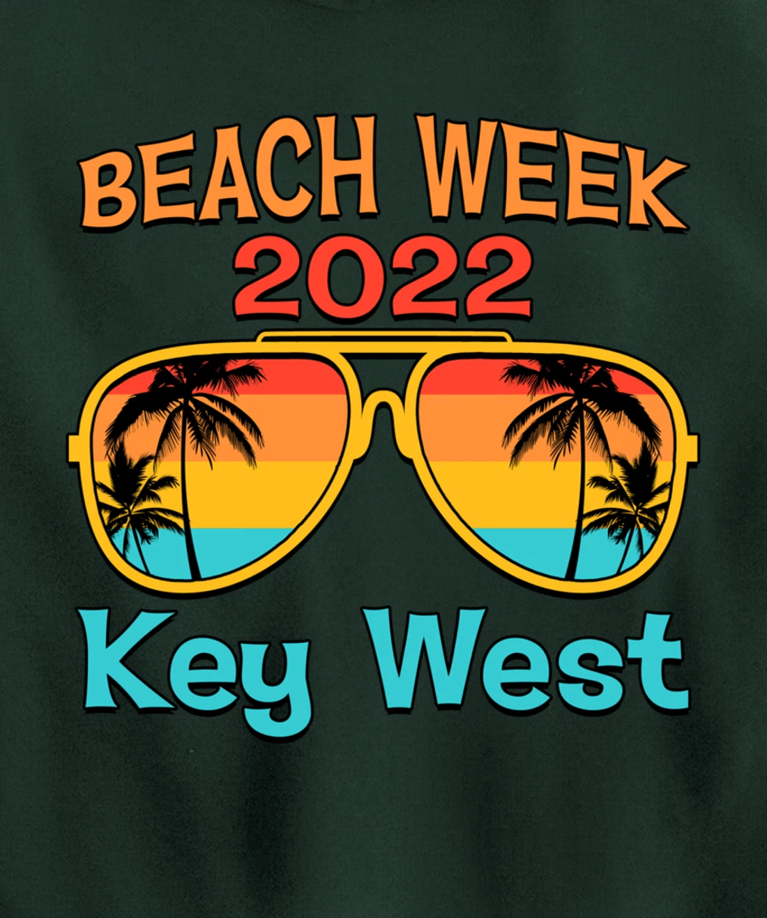 Key West Spring Break Beach Week 2022 Vacation Family Match Pullover Hoodie