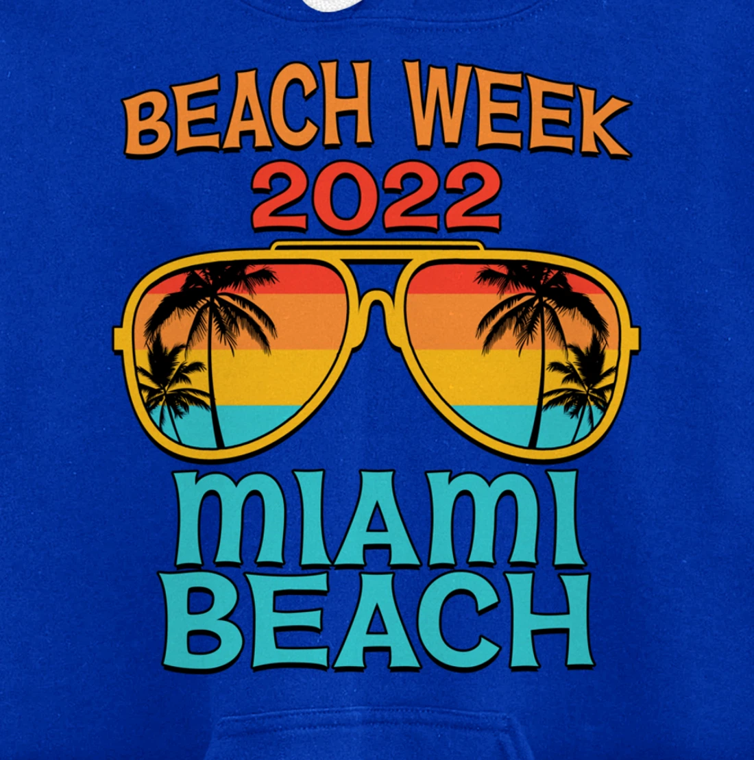 Miami Beach Spring Break Beach Week 2022 Vacation Matching Pullover Hoodie