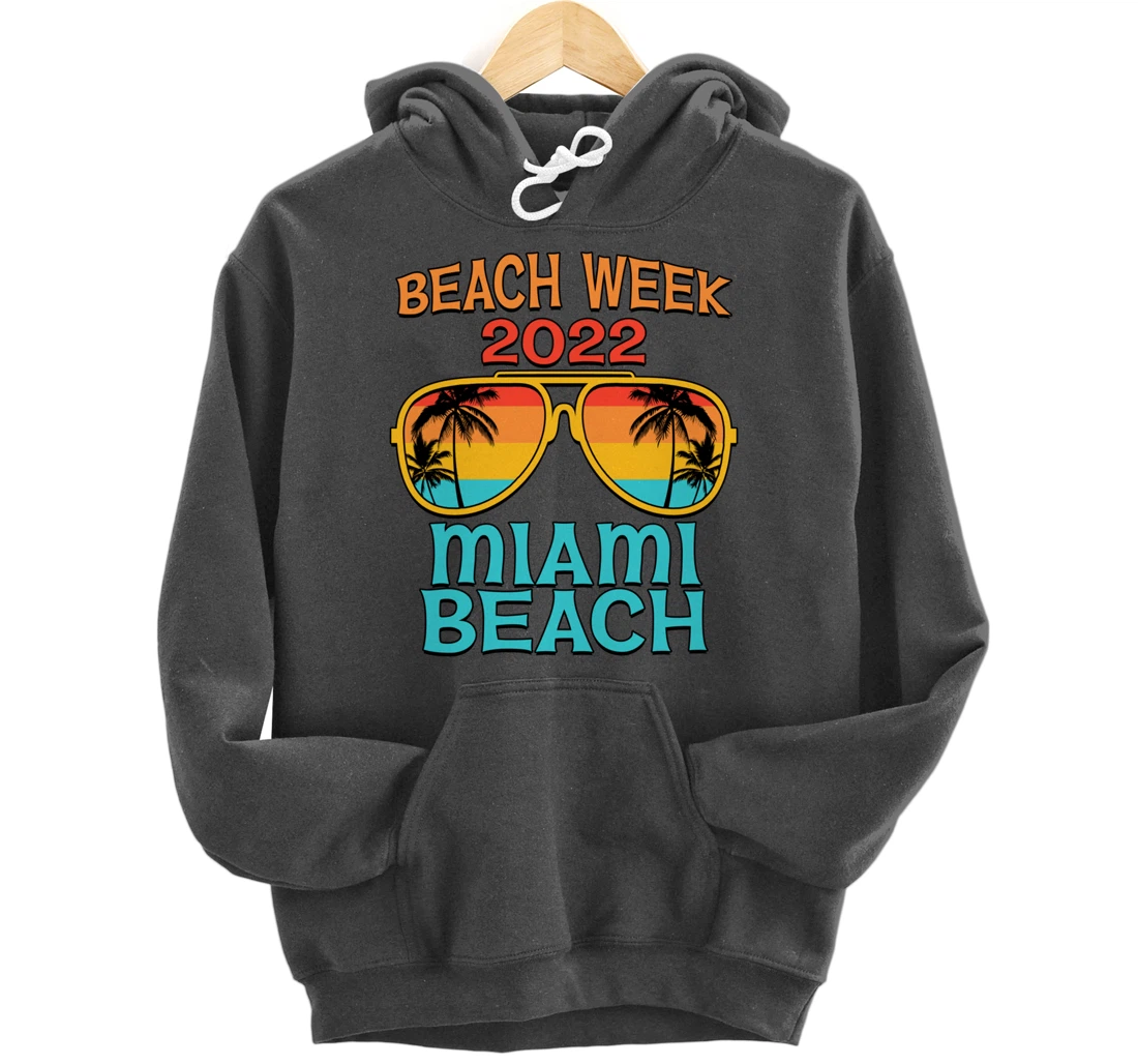 Miami Beach Spring Break Beach Week 2022 Vacation Matching Pullover Hoodie