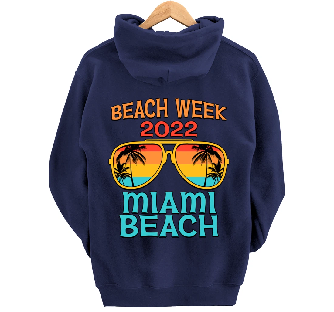 Miami Beach Spring Break Beach Week 2022 Vacation Matching Pullover Hoodie