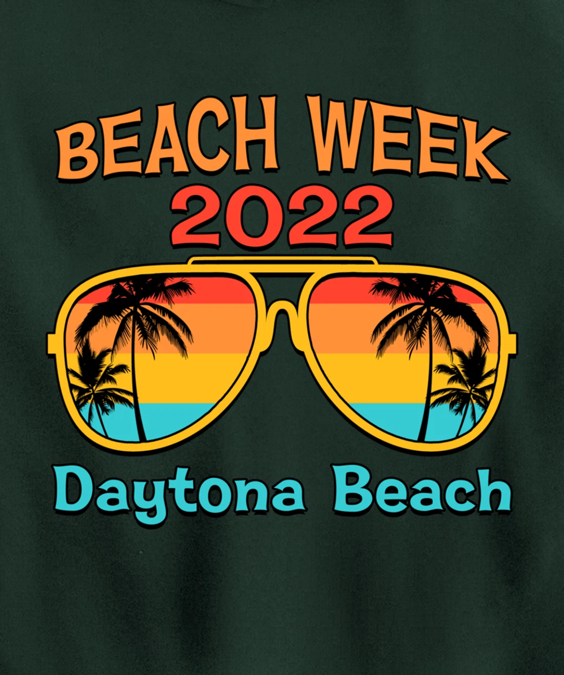 Daytona Beach Spring Break Beach Week 2022 Vacation Matching Pullover Hoodie