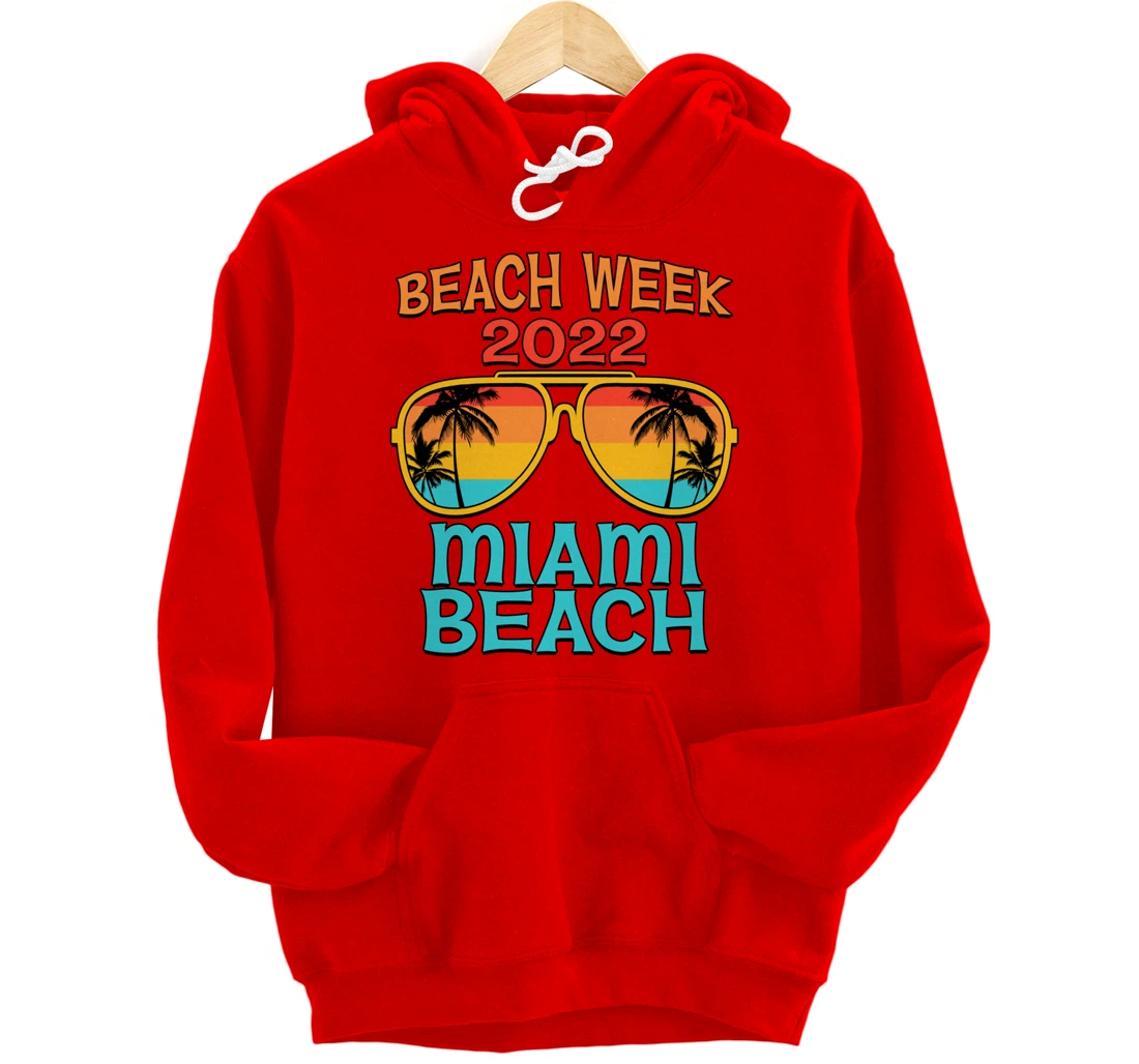 Miami Beach Spring Break Beach Week 2022 Vacation Matching Pullover Hoodie