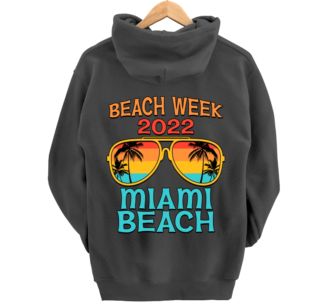 Miami Beach Spring Break Beach Week 2022 Vacation Matching Pullover Hoodie