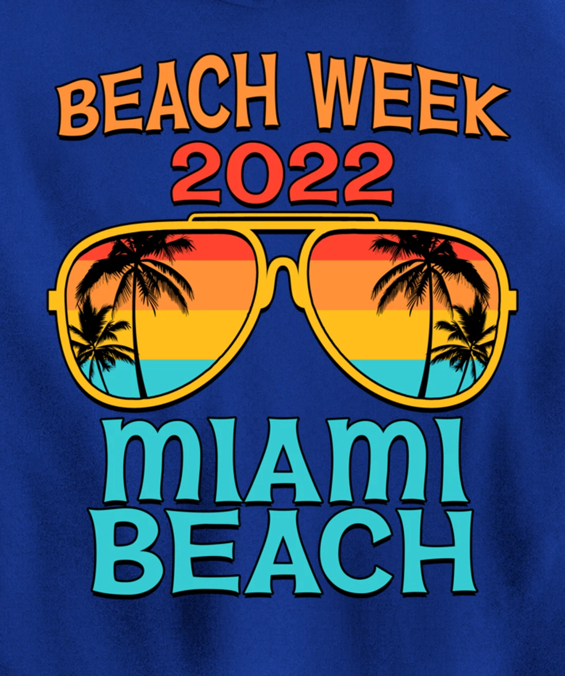 Miami Beach Spring Break Beach Week 2022 Vacation Matching Pullover Hoodie