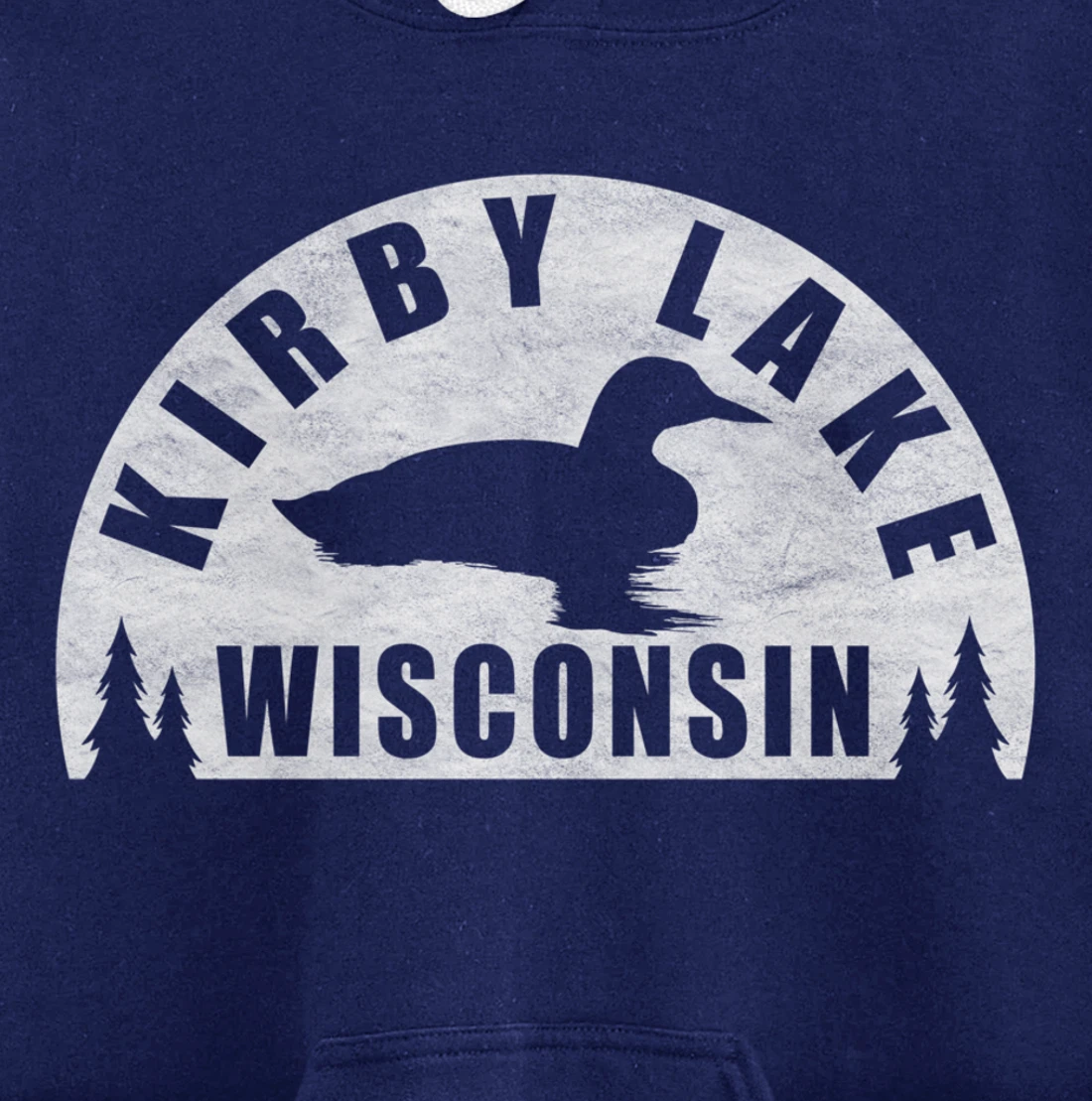 Kirby Lake Northern Wisconsin Loon Pullover Hoodie