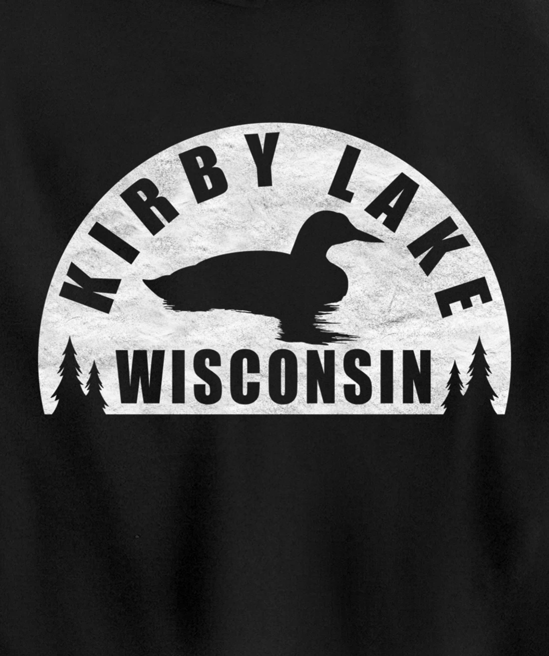 Kirby Lake Northern Wisconsin Loon Pullover Hoodie